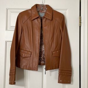 Cognac Leather Jacket
